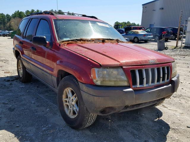 1J4GW48S24C128152 - 2004 JEEP GRAND CHER RED photo 1