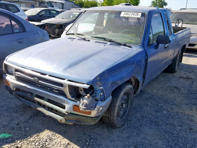 JT4VN93D7P5034525 - 1993 TOYOTA PICKUP 1/2 BLUE photo 2