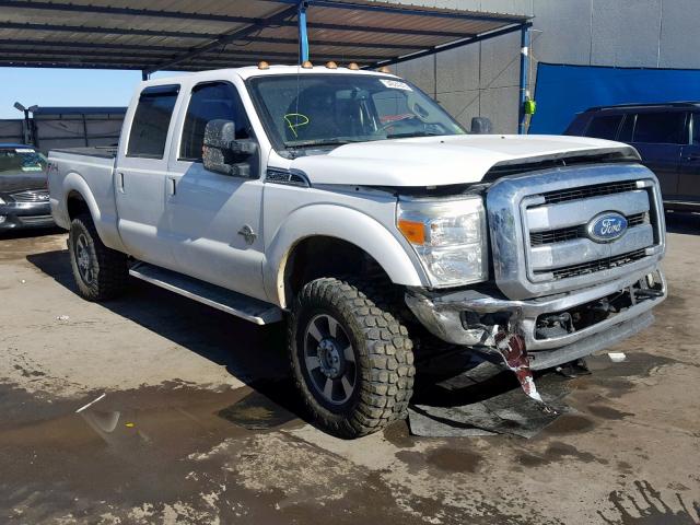 1FT7W2BT0BEC23757 - 2011 FORD F250 SUPER WHITE photo 1