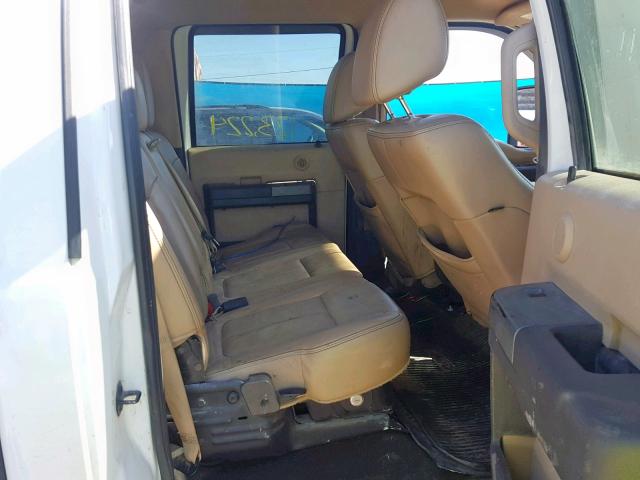 1FT7W2BT0BEC23757 - 2011 FORD F250 SUPER WHITE photo 6