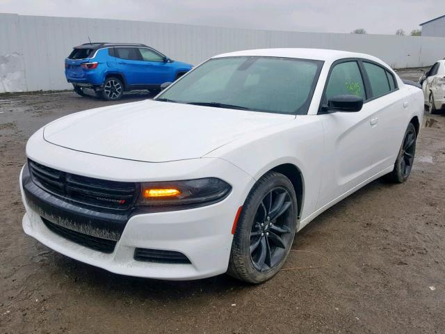 2C3CDXBG8JH187994 - 2018 DODGE CHARGER SX WHITE photo 2