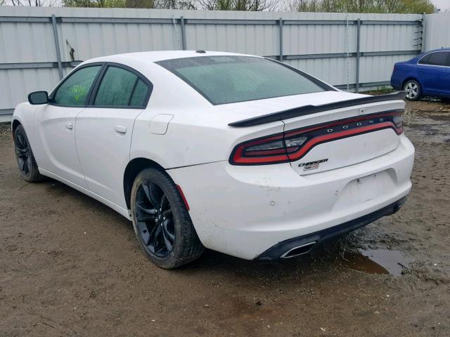 2C3CDXBG8JH187994 - 2018 DODGE CHARGER SX WHITE photo 3