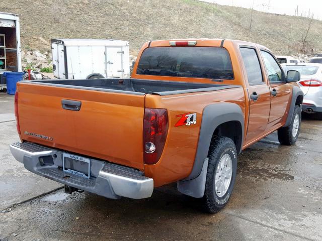 1GCDT13E978122034 - 2007 CHEVROLET COLORADO ORANGE photo 4