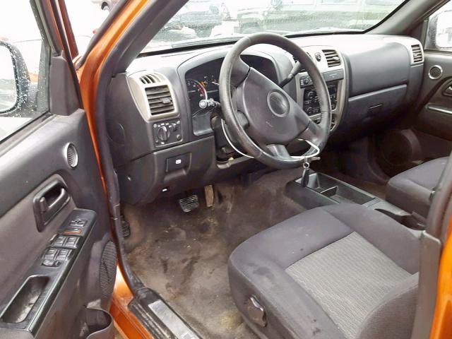 1GCDT13E978122034 - 2007 CHEVROLET COLORADO ORANGE photo 9