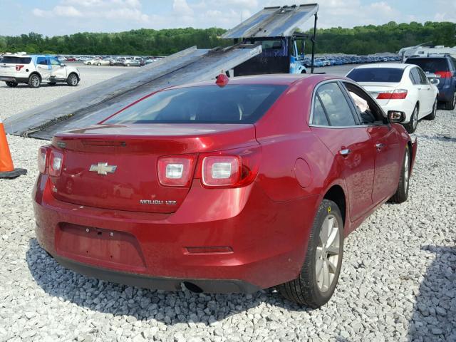 1G11H5SL8EF245773 - 2014 CHEVROLET MALIBU LTZ 勃艮第红 照片 4