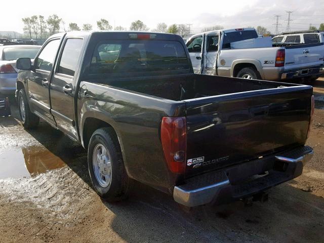 1GCCS136568170670 - 2006 CHEVROLET COLORADO BLACK photo 3