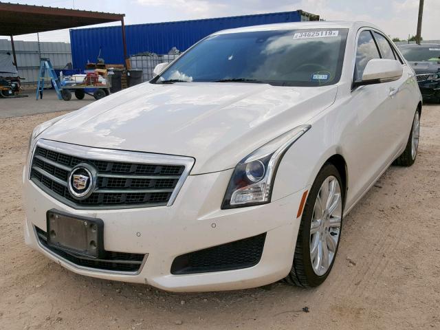 1G6AB5RA6D0127027 - 2013 CADILLAC ATS LUXURY WHITE photo 2