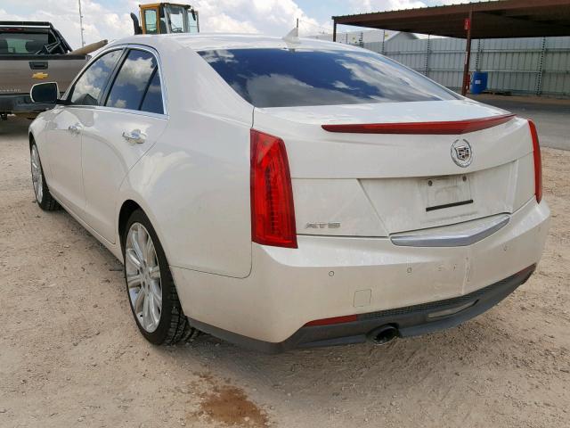 1G6AB5RA6D0127027 - 2013 CADILLAC ATS LUXURY WHITE photo 3