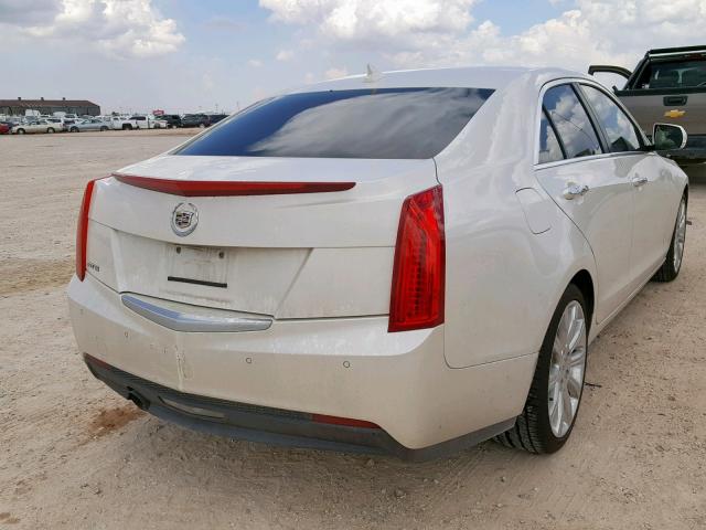 1G6AB5RA6D0127027 - 2013 CADILLAC ATS LUXURY WHITE photo 4