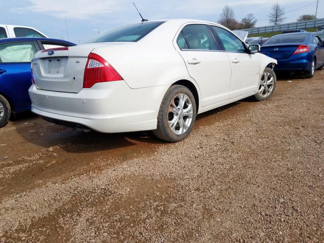 3FAHP0HA2CR226854 - 2012 FORD FUSION SE  photo 4