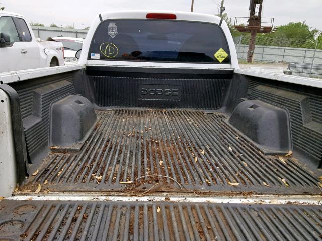 1B7FL26P7WS653620 - 1998 DODGE DAKOTA WHITE photo 6