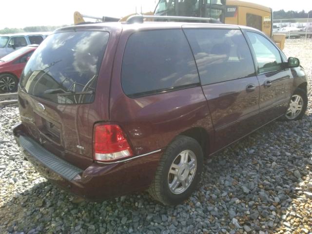 2FMZA52206BA25953 - 2006 FORD FREESTAR S MAROON photo 4