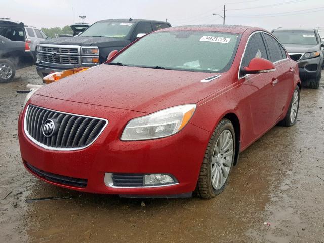 2G4GS5EV3C9214139 - 2012 BUICK REGAL PREM BURGUNDY photo 2