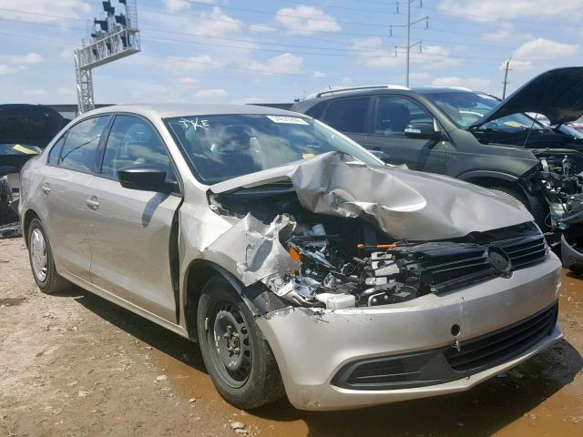 3VW1K7AJ7EM215763 - 2014 VOLKSWAGEN JETTA BASE TAN photo 1