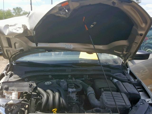 3VW1K7AJ7EM215763 - 2014 VOLKSWAGEN JETTA BASE TAN photo 7