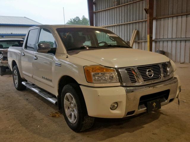 1N6BA0ED1CN320014 - 2012 NISSAN TITAN S WHITE photo 1