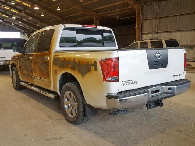 1N6BA0ED1CN320014 - 2012 NISSAN TITAN S WHITE photo 3