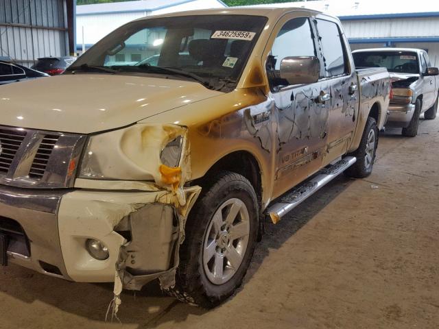 1N6BA0ED1CN320014 - 2012 NISSAN TITAN S WHITE photo 9