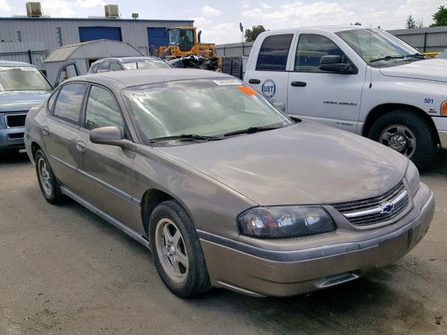 2G1WF52E739167540 - 2003 CHEVROLET IMPALA GOLD photo 1