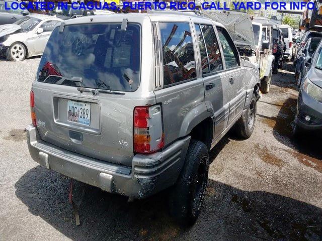 1J4GZ78Y6WC100452 - 1998 JEEP GRAND CHER GRAY photo 4