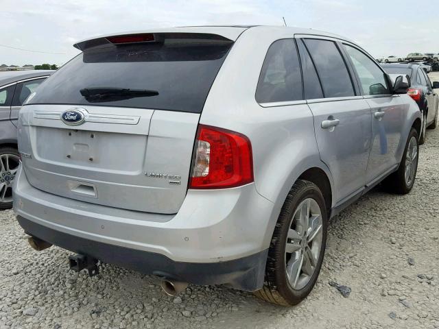 2FMDK4KC2BBB59285 - 2011 FORD EDGE LIMIT SILVER photo 4