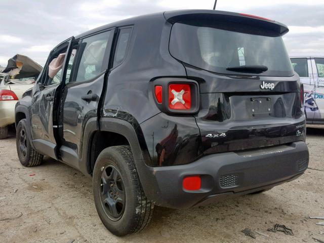 ZACCJBAT4FPB89494 - 2015 JEEP RENEGADE S 黑色 照片 3