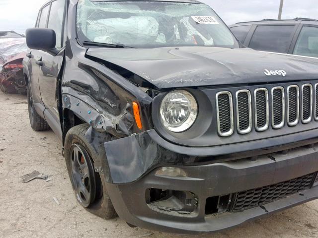 ZACCJBAT4FPB89494 - 2015 JEEP RENEGADE S 黑色 照片 9