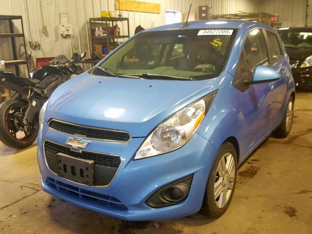 KL8CA6S94DC576518 - 2013 CHEVROLET SPARK LS BLUE photo 2