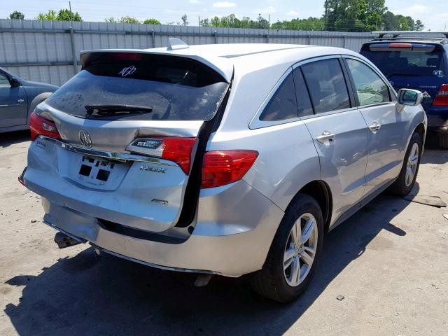 5J8TB4H39EL014998 - 2014 ACURA RDX SILVER photo 4