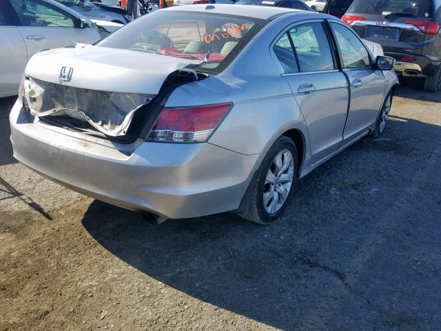 1HGCP26868A046182 - 2008 HONDA ACCORD EXL GRAY photo 4