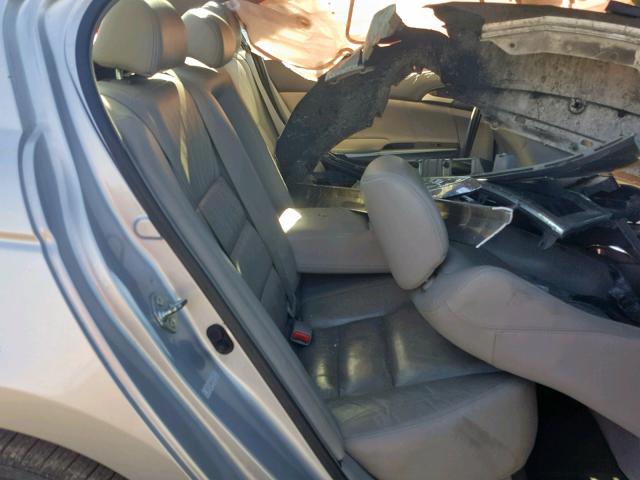 1HGCP26868A046182 - 2008 HONDA ACCORD EXL GRAY photo 6