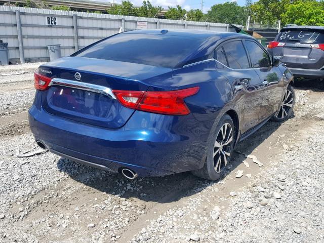 1N4AA6AP2GC381655 - 2016 NISSAN MAXIMA 3.5 BLUE photo 4