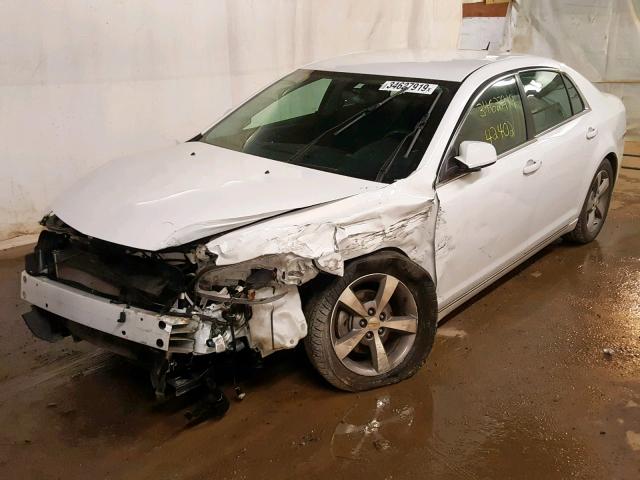 1G1ZC5E15BF212639 - 2011 CHEVROLET MALIBU 1LT WHITE photo 2