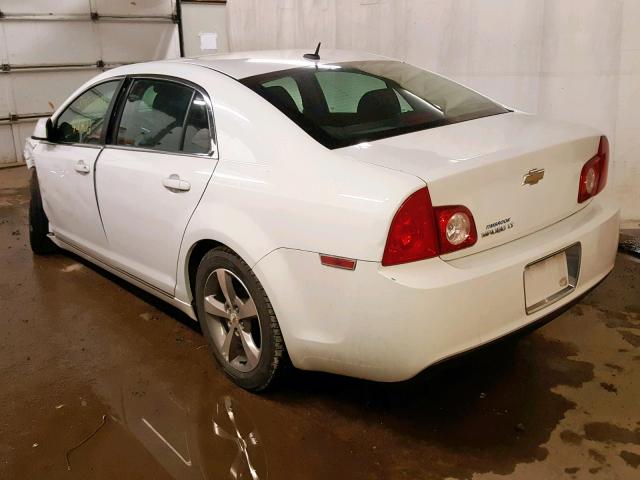 1G1ZC5E15BF212639 - 2011 CHEVROLET MALIBU 1LT WHITE photo 3