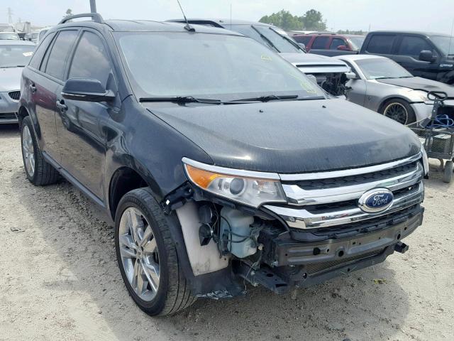 2FMDK3JC7EBA50160 - 2014 FORD EDGE SEL BLACK photo 1