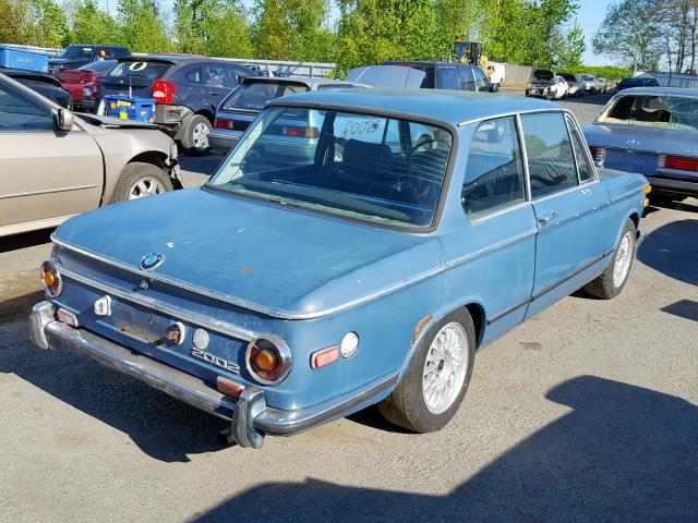 2578970 - 1972 BMW 2002 BLUE photo 4