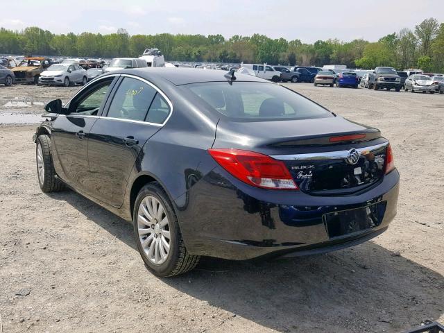 2G4GR5EK1C9123047 - 2012 BUICK REGAL BLACK photo 3