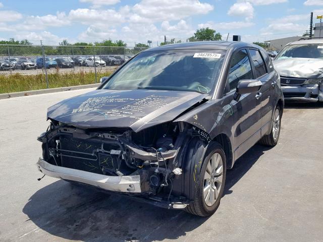 5J8TB1H58AA007367 - 2010 ACURA RDX TECHNO GRAY photo 2