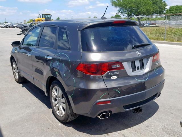 5J8TB1H58AA007367 - 2010 ACURA RDX TECHNO GRAY photo 3