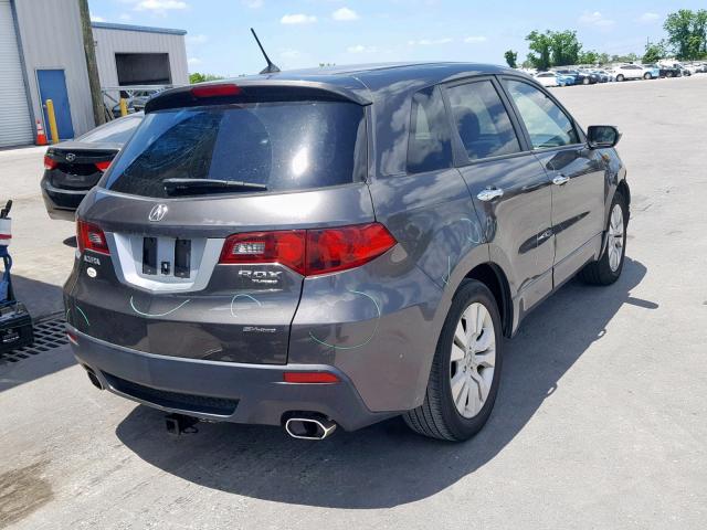 5J8TB1H58AA007367 - 2010 ACURA RDX TECHNO GRAY photo 4