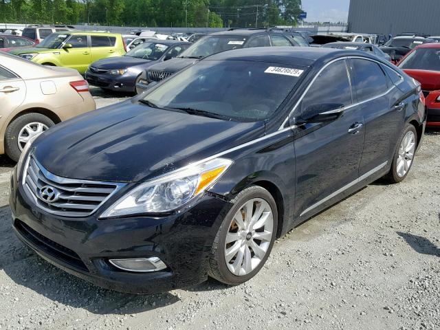 KMHFH4JG6CA141056 - 2012 HYUNDAI AZERA GLS BLACK photo 2