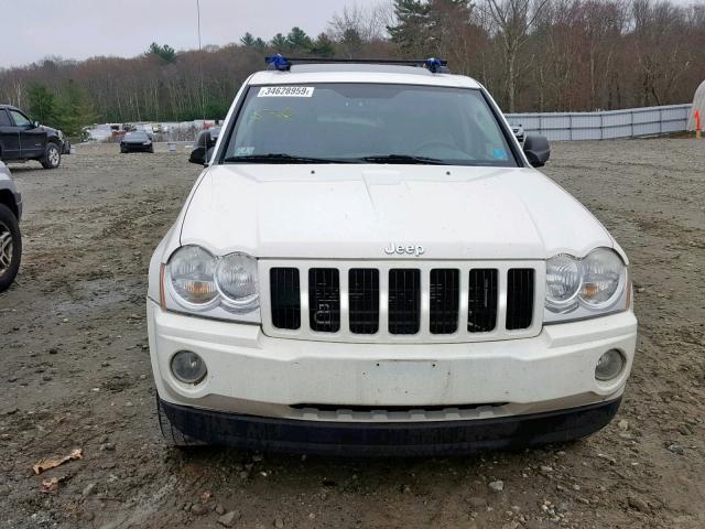 1J4GR48K45C520297 - 2005 JEEP GRAND CHER WHITE photo 9