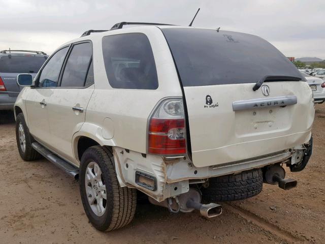 2HNYD18994H505739 - 2004 ACURA MDX TOURIN CREAM photo 3