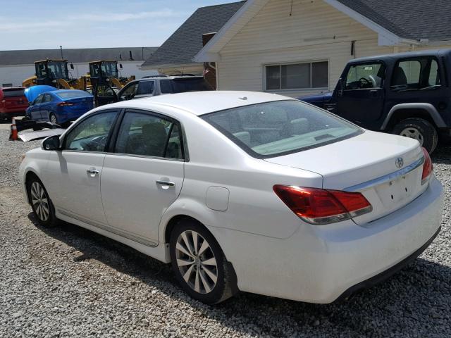 4T1BK3DB7BU395236 - 2011 TOYOTA AVALON BAS Қызыл фото 3