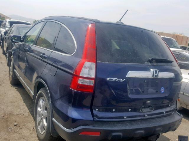 5J6RE48719L052311 - 2009 HONDA CR-V EXL BLUE photo 3