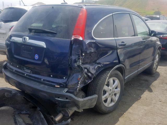 5J6RE48719L052311 - 2009 HONDA CR-V EXL BLUE photo 4