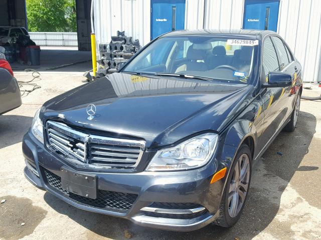 WDDGF4HB0EG250059 - 2014 MERCEDES-BENZ C 250 GRAY photo 2