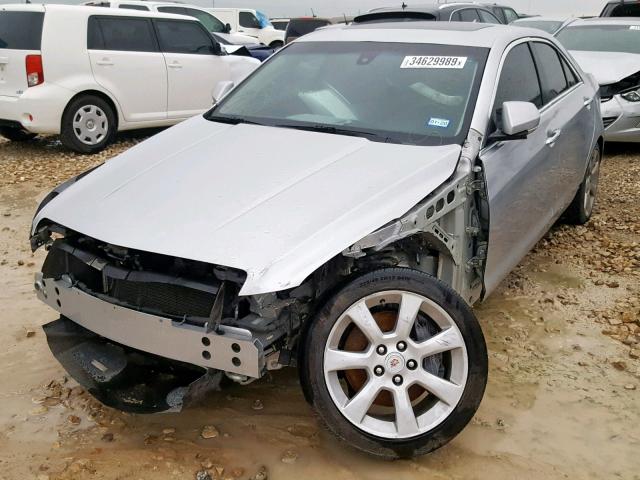 1G6AB5RA5E0147058 - 2014 CADILLAC ATS LUXURY SILVER photo 2