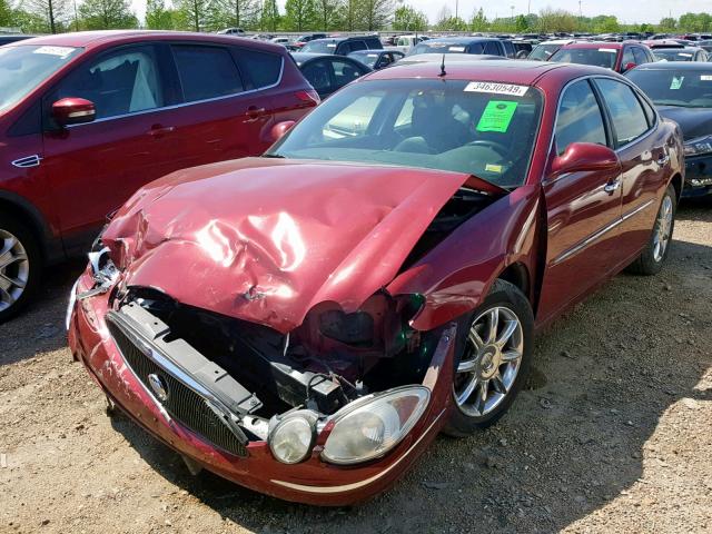 2G4WE567851180493 - 2005 BUICK LACROSSE C RED photo 2