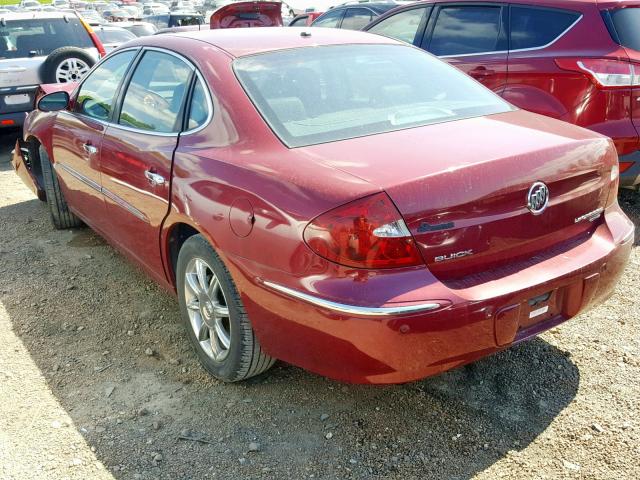 2G4WE567851180493 - 2005 BUICK LACROSSE C RED photo 3